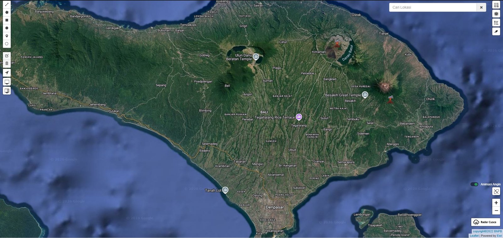Preview Dashboard Potensi Bencana Provinsi Bali